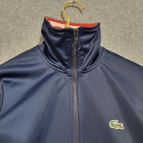 Vintage Lacoste Sport Jacke Damen 36 US 4 blau weiß durchgehender Reißverschluss Alligator maritim adrett - Bild 12 von 15