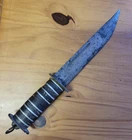 Vintage E. G. Waterman Military Combat Fighting Hunting Knife Bowie E.G.W. WW2
