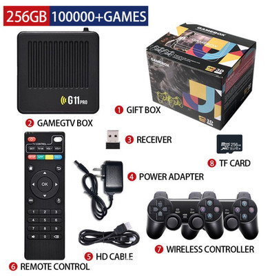 G11 Pro / Retrowave Retro Gaming Box 256GB 4K TV Box Game Console / Konsole NEU