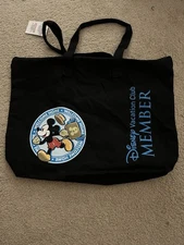 Disney Vacation Club DVC Member Zipper Tote Bag Black Welcome Home