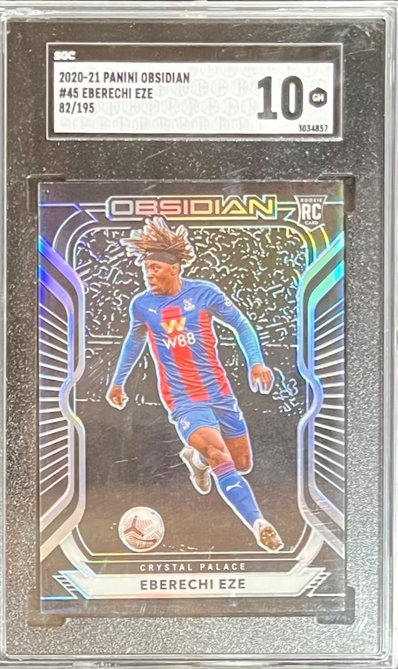 GEM MINT SGC 10 2020-21 OBSIDIAN EBERECHI EZE #82/195 CRYSTAL PALACE