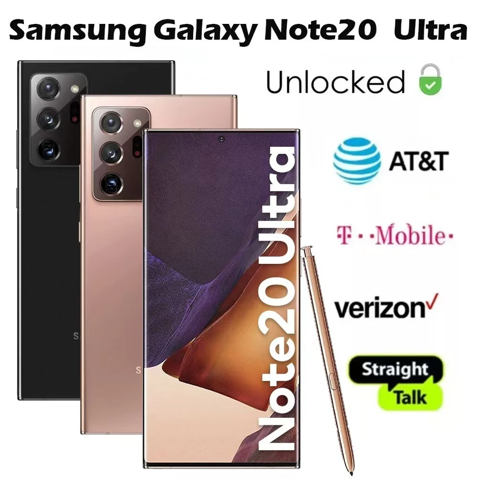 Samsung Galaxy Note 20 Ultra 5g SM-N986U1 Dual Sim T-Mobile Verizon ATT Unlocked