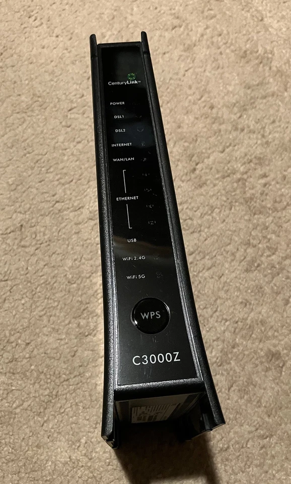 CenturyLink ZyXEL C3000Z Modem, Adapter, Cables, & Belkin High-speed RJ11M Cable - Image 2 of 4