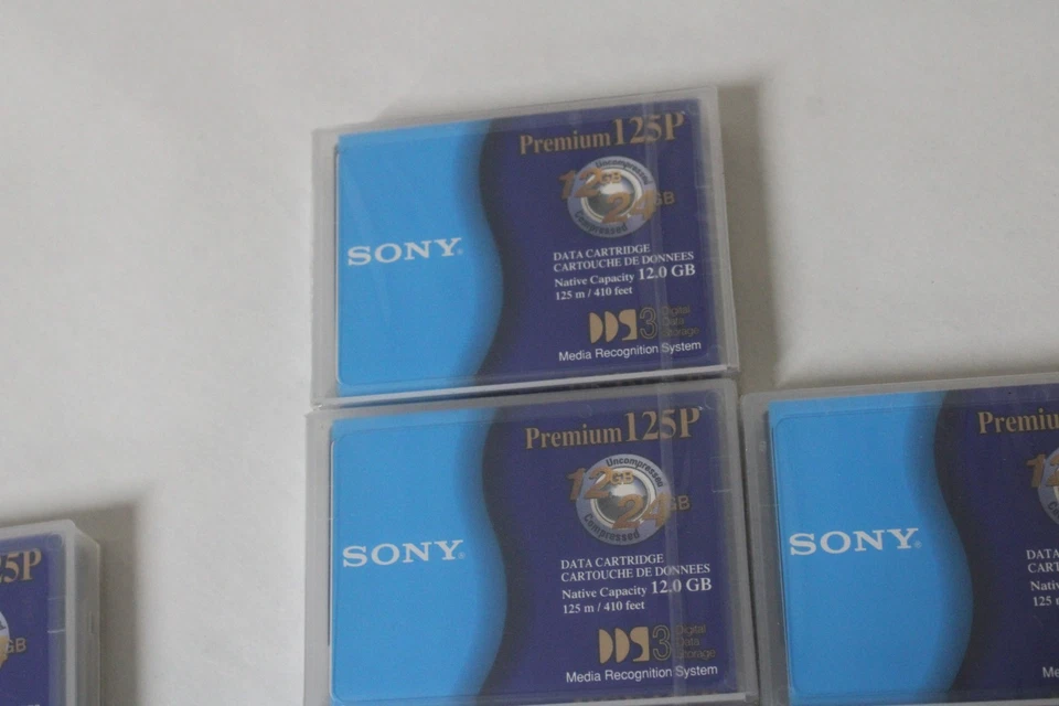 5 Sony DGD125P Data Cartridges New All Sealed  2 DGD15CL - Image 4 of 4