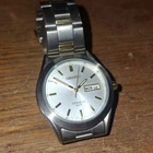 Men's Seiko Titanium 7N43-0AB0 Blue 32mm Day Date 50M Analog Watch and band