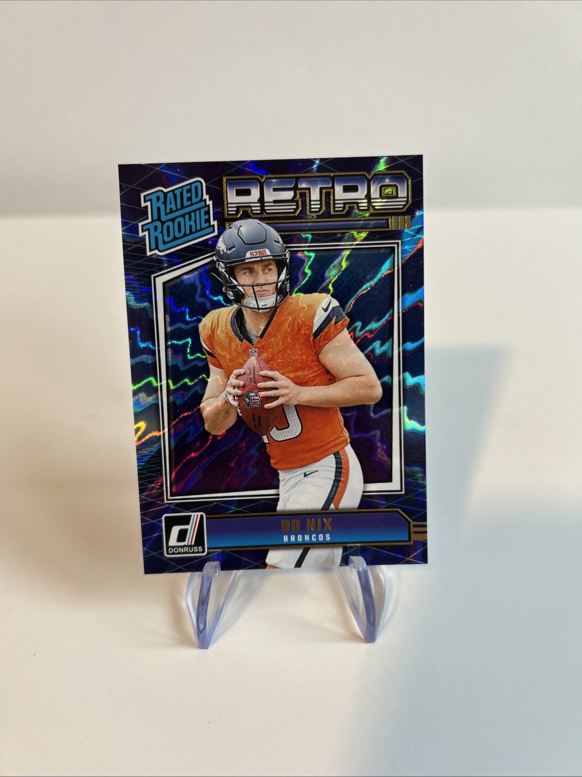 2024 Panini Donruss - Rated Rookie Retro Bo Nix #19 (RC)