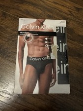 Calvin Klein Men's 3 Pack Microfiber Hip Brief Sz:M