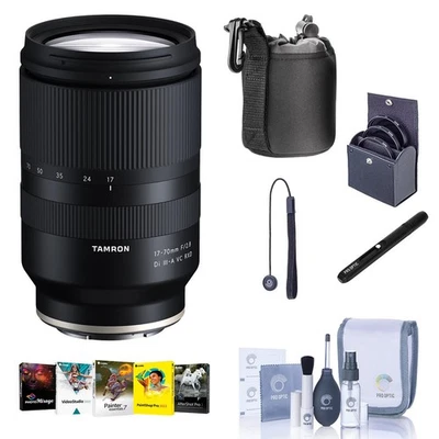 Tamron 17-70mm f/2.8 Di III-A VC RXD Lens for Sony E with PC Software Acc Kit