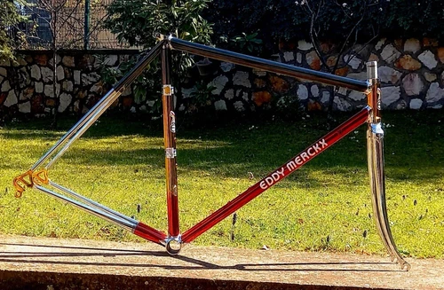 Eddy Merckx 🇧🇪 Flag Cromovelato  53 CT - No Colnago Pinarello De rosa
