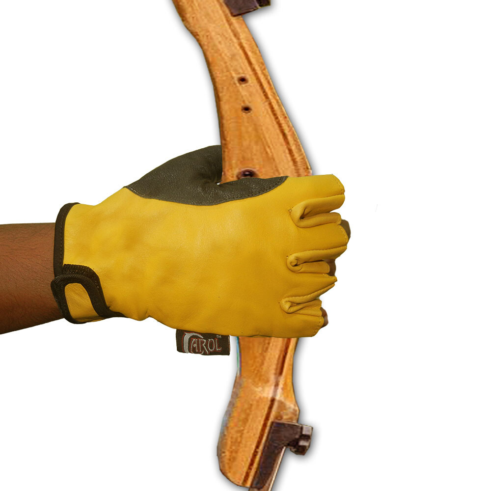 BOW HALF FINGER ARCHERY LEATHER BOW GRIP