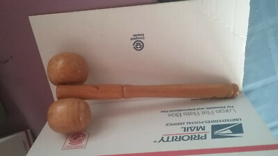Multi-function wood two-wheel roller massager