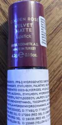 Golden Rose Velvet Matte Lipstick #04 Color of Cap .15oz