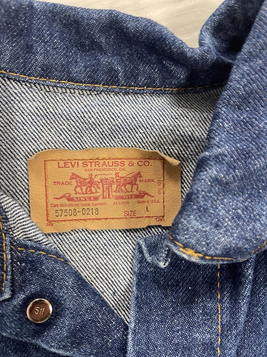 Levi Strauss & Co. 7501 USA ヴィンテージ 80s Vintage News Old Stock Levi's 505 Denim Jeans Usa 38 34