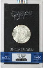1883-CC $1 GSA Hoard Morgan Silver Dollar NGC MS63 w/Box & COA