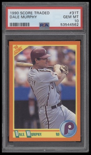 1990 Score Traded #31T Dale Murphy PSA 10 - 第 1/2 張圖片