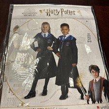 Wizarding World Harry Potter Ravenclaw Hooded Robe Black Blue Child Small 4-6