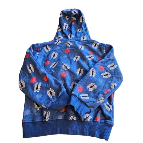 Marvel Spider-Man Kids Boys Hoodie Sweater Size 6 Blue Superhero - Picture 2 of 3