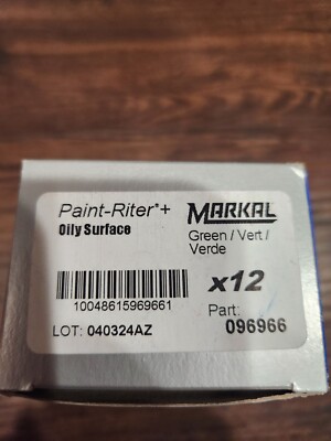MARKAL 096966 PAINT-RITER+, OILY SURFACE, GREEN, Box of 12