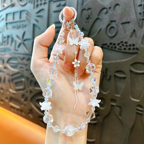 Universal Wrist Strap Tassel Bow Bag Charm New Mobile Phone Lanyard Gift - Photo 4 sur 10