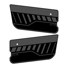 Jeep Cjyj Aluminum Composite Full Door Panels Pair Classic Grey Design