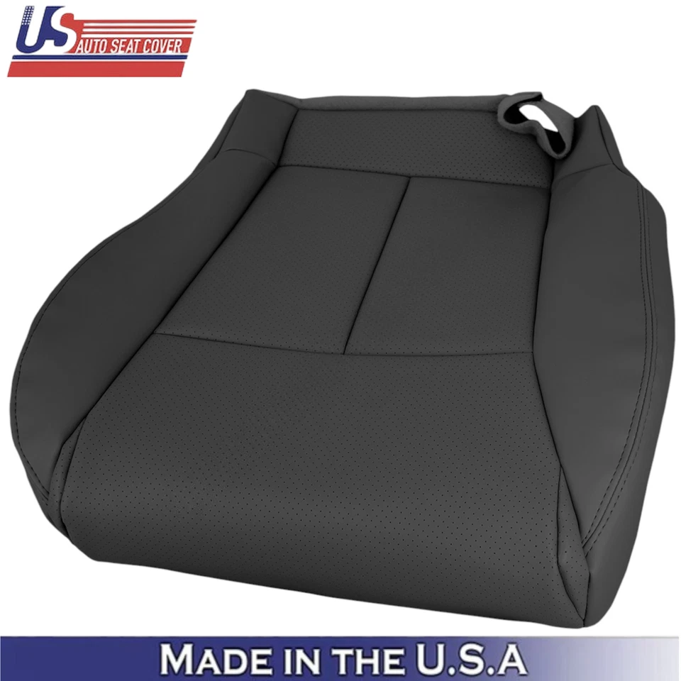 Cubiertas de asiento inferiores de cuero negras para Infiniti M45 M35 2006-2010 sedán Foto 4 de 4