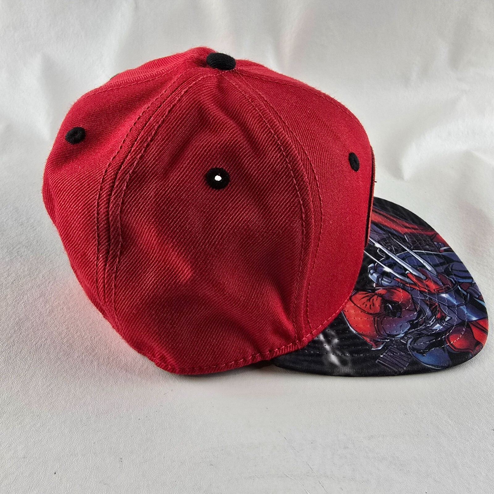 Deadpool Hat Mens Snapback Adjustable Red Marvel … - image 3