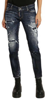 Dsquared2 Jeans mit gelbem Patch Damen