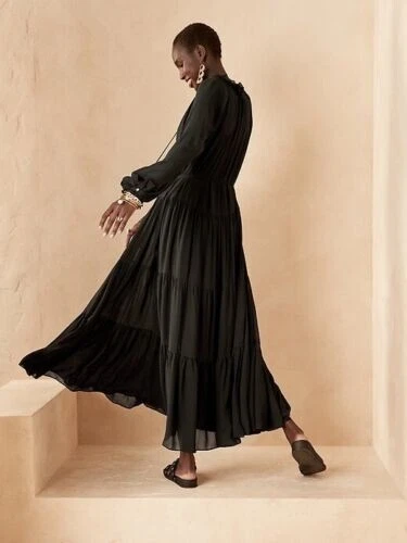 Banana republic tiered maxi dress clearance