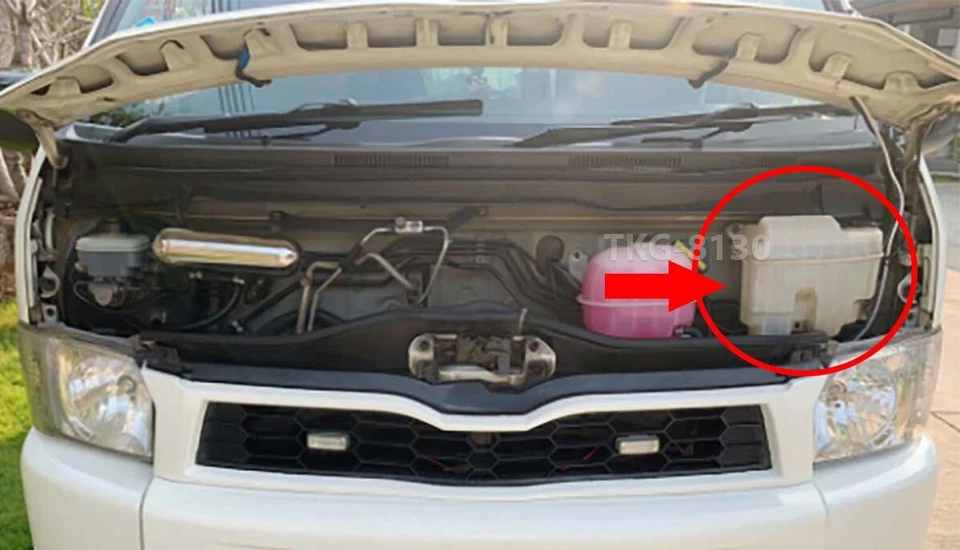 Windshield Washer Bottle Tank Fit Toyota Hiace Commuter 2005 2006 - 2019 - Image 2 of 4