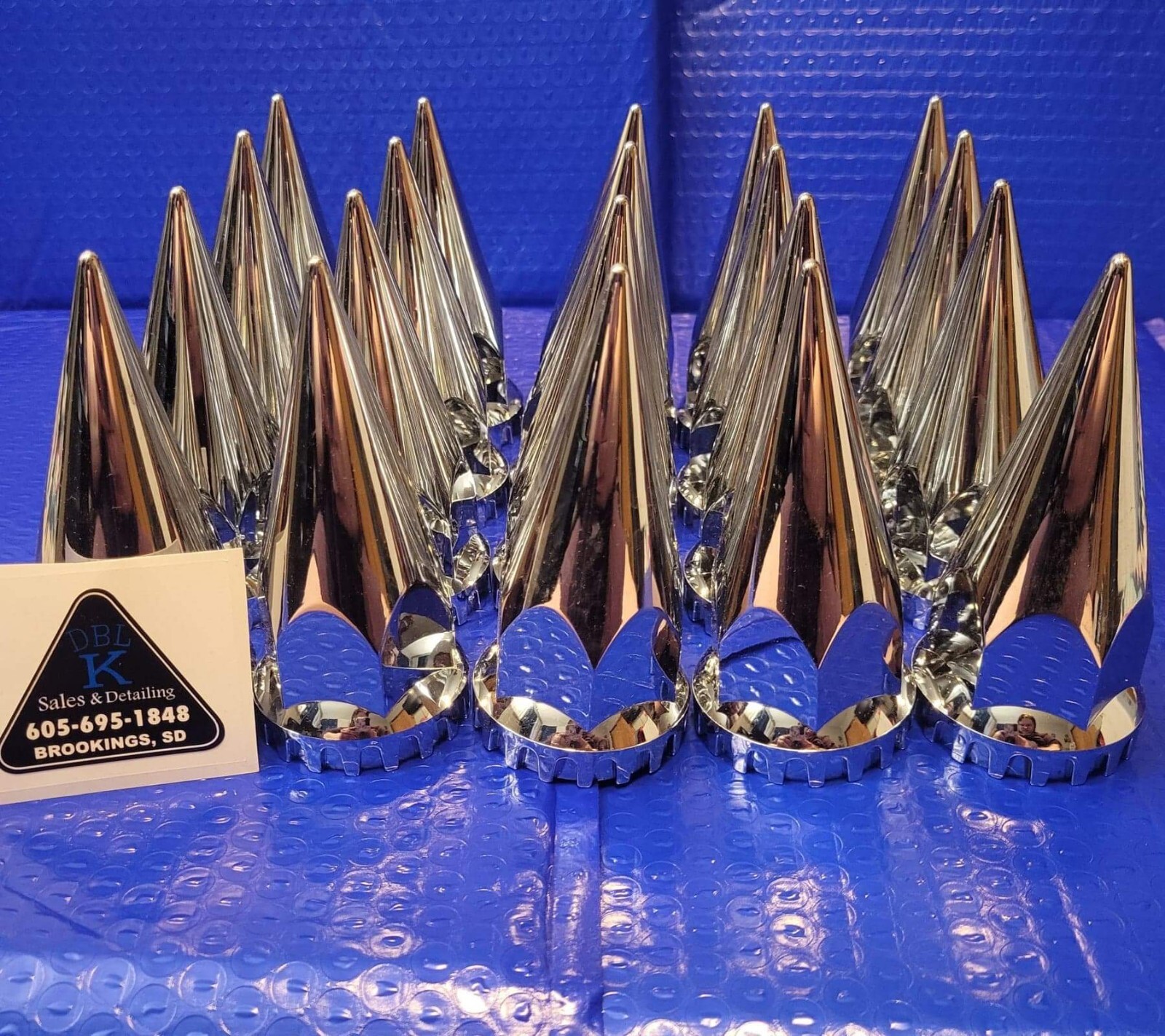 20 pcs 33mm threaded spike lugnut cover