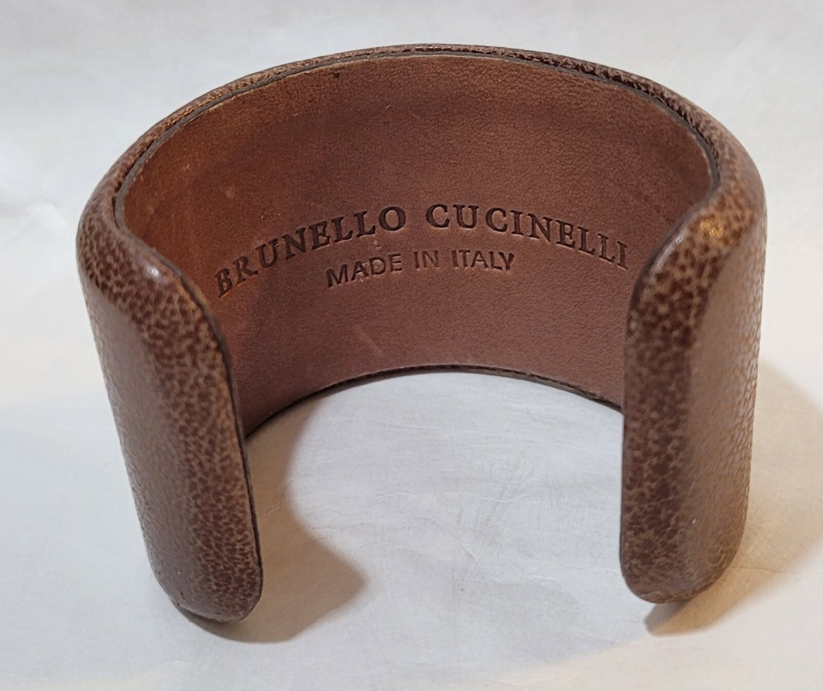 ブルネロクチネリ ブレスレット Brunello Cucinelli Leather Cuff Bangle Bracelet | eBay
