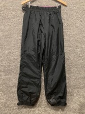Vintage 80s Columbia Black Ski Snow Pants Snowboard Womens Size Medium Nylon VTG