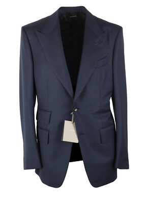 TOM FORD Windsor Signature Solid Blue Suit Size 48 IT / 38R