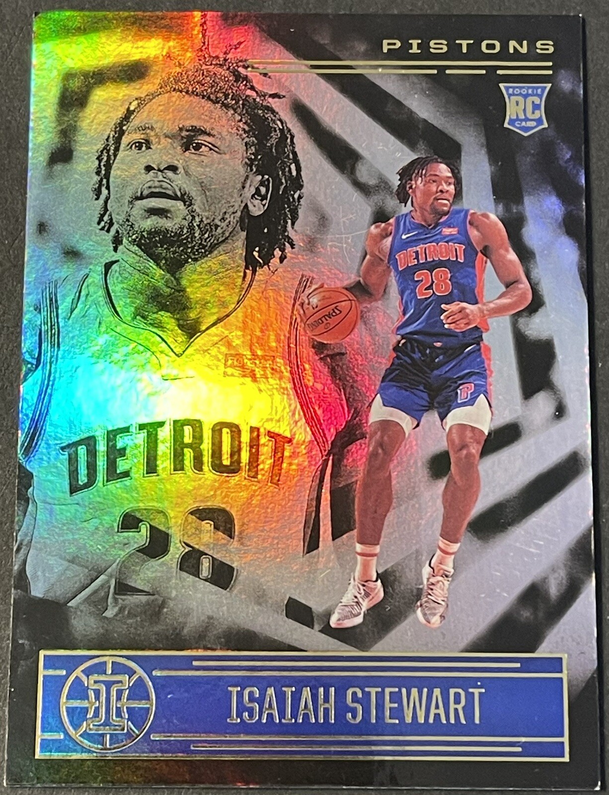 2020-21 Panini Illusions Isaiah Stewart RC #172 Detroit Pistons