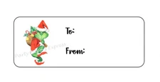 TO FROM GIFT TAGS CHRISTMAS ENVELOPE SEALS LABELS STICKERS PARTY FAVORS