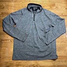 Reebok Shirt Mens XL Gray 1/4 Zip Golf Lightweight Active Casual Pullover Tops