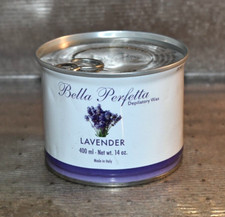 Bella Perfetta DEPILATORY WAX- 14OZ/400ML LAVENDER  SEALED CAN 