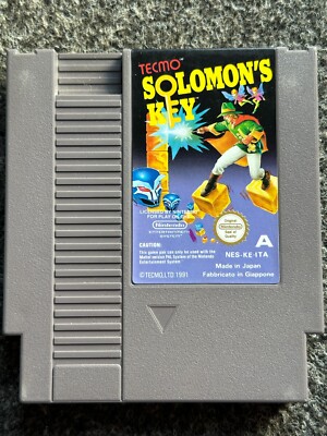 Nintendo Entertainment System NES Solomon's Key Modul Italienische Version