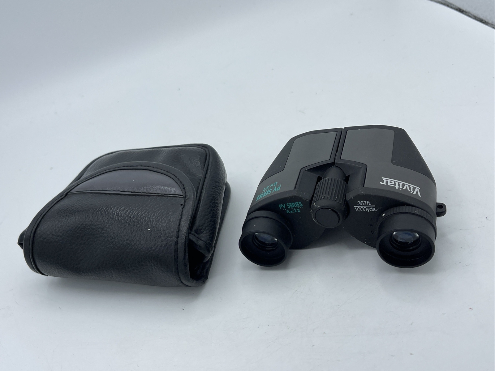 VIVITAR PV SERIES POINT OF VIEW COMPACT BINOCULARS 8x22 & LEATHER CASE eBay