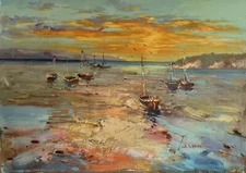 Beach & Ocean,Original Oil Painting by Jason,   71 x 51 cm