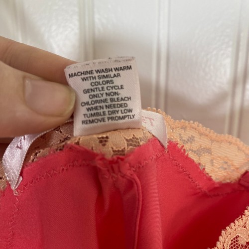 Vintage Victorias Secret Womens Mini Slip Dress Size Small Lace Trim Satin Y2K - Picture 5 of 17