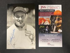 Jocko Conlan Signed B&W Postcard JSA Certified AUTO HOF Chicago White Sox WOW!
