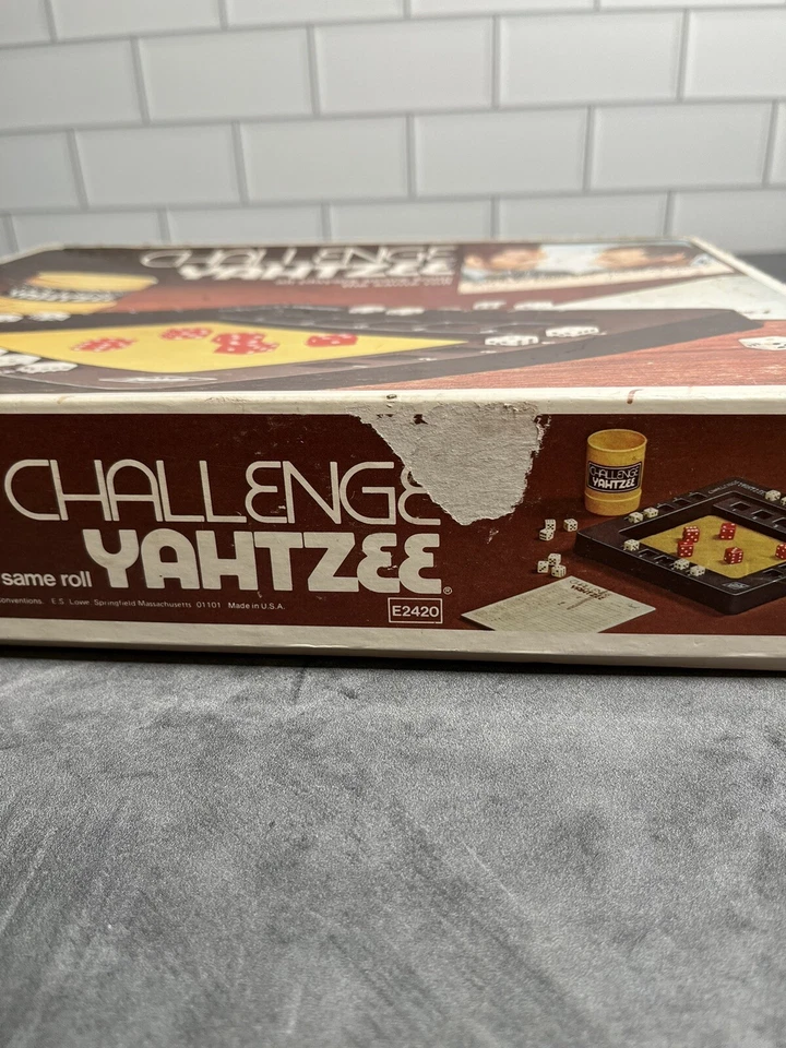Yahtzee Challenge Game Milton Bradley Original Box 1974 - Image 4 of 4