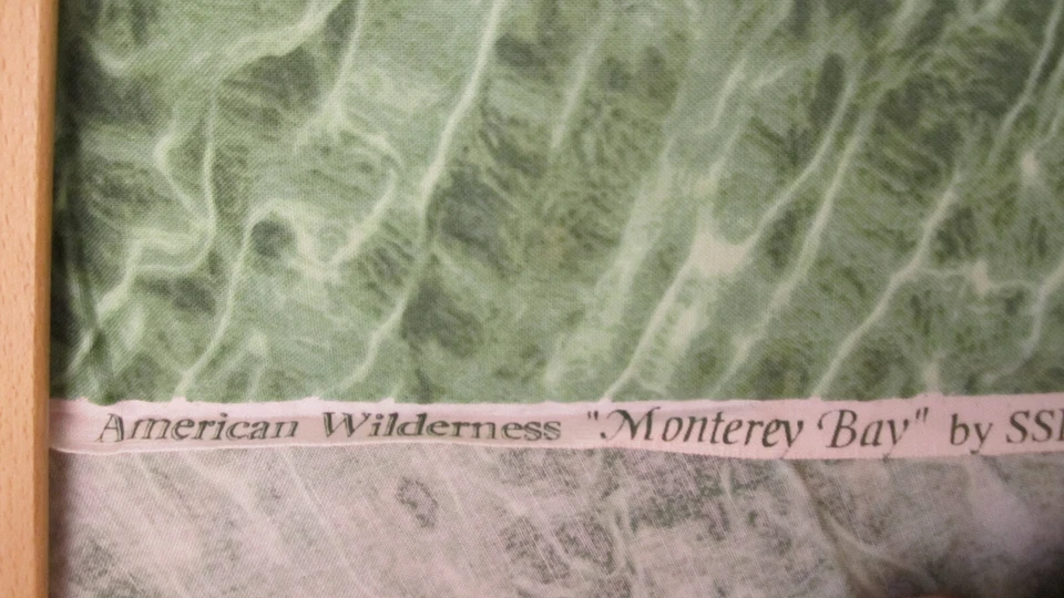 Tela de algodón verde Monterey Bay American Wilderness para SSI 28x42 Foto 3 de 4