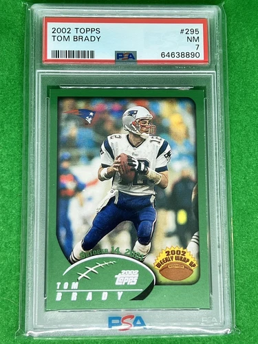 2002 Topps #248 Tom Brady PSA 7 NM