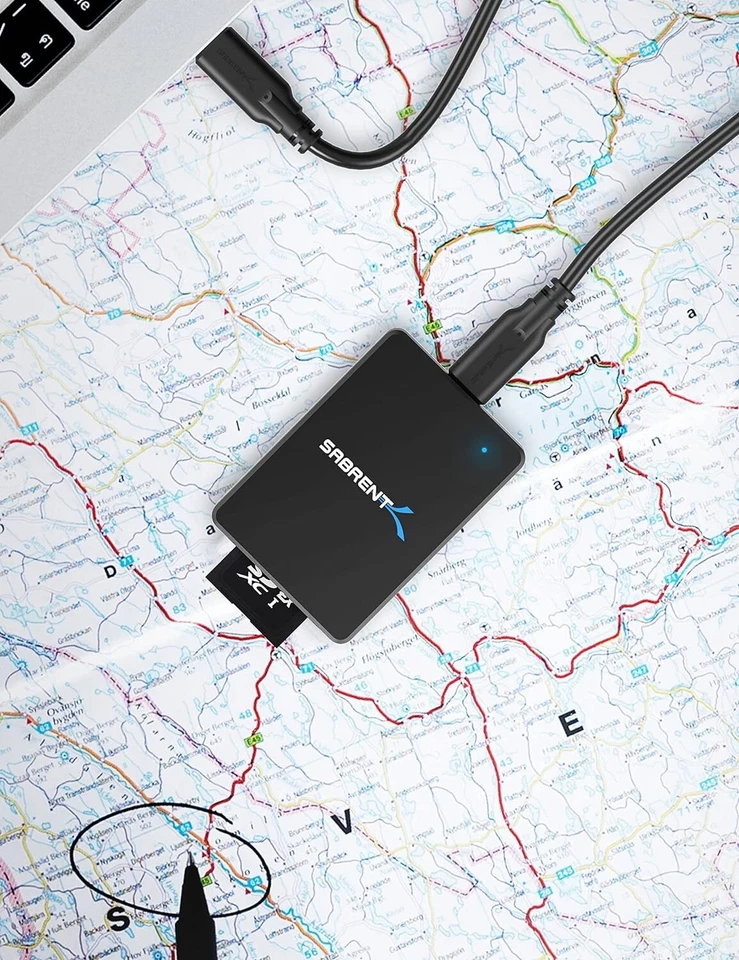 Sabrent USB 3.2 Typ C und Typ A auf SD Express 7.0 Kartenleser - Bild 4 von 4