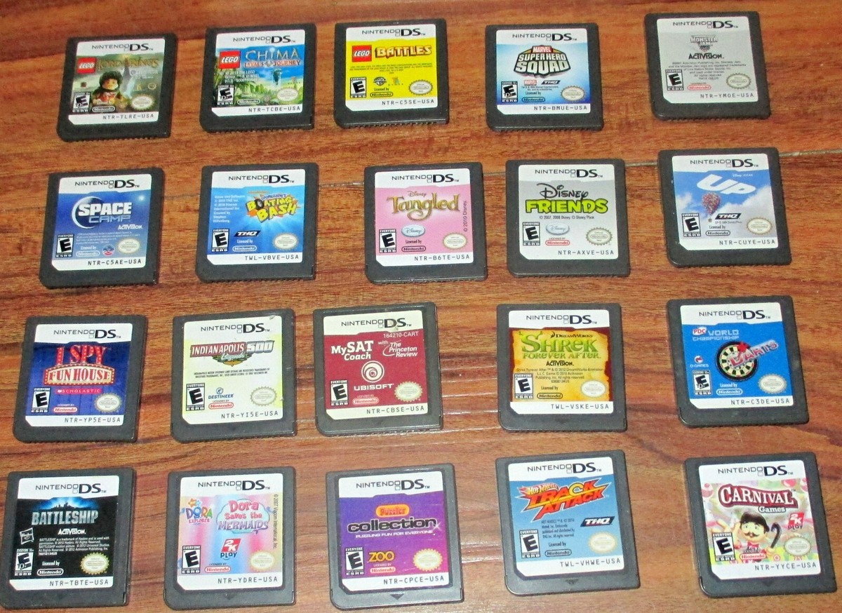 Nintendo DS Lite Silver System + 20 Kids Game Lot | eBay Nintendo DS Lite Silver System + 20 Kids Game Lot | eBay