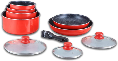 15 Protezioni Per Pentole E Padelle Multifunzione - Separatori Anti Graffio In Tessuto Non Tessuto, 3 Misure (26-38,5 Cm), Lavabili, Grigio - 4
