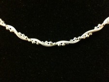 Solid Sterling Silver 925 Braiden Anklet  10" 740-2076  #1626 F130