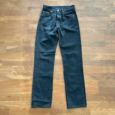 Vintage Levi's 501 Made in USA 5010114 322009 30 96 Black Jeans